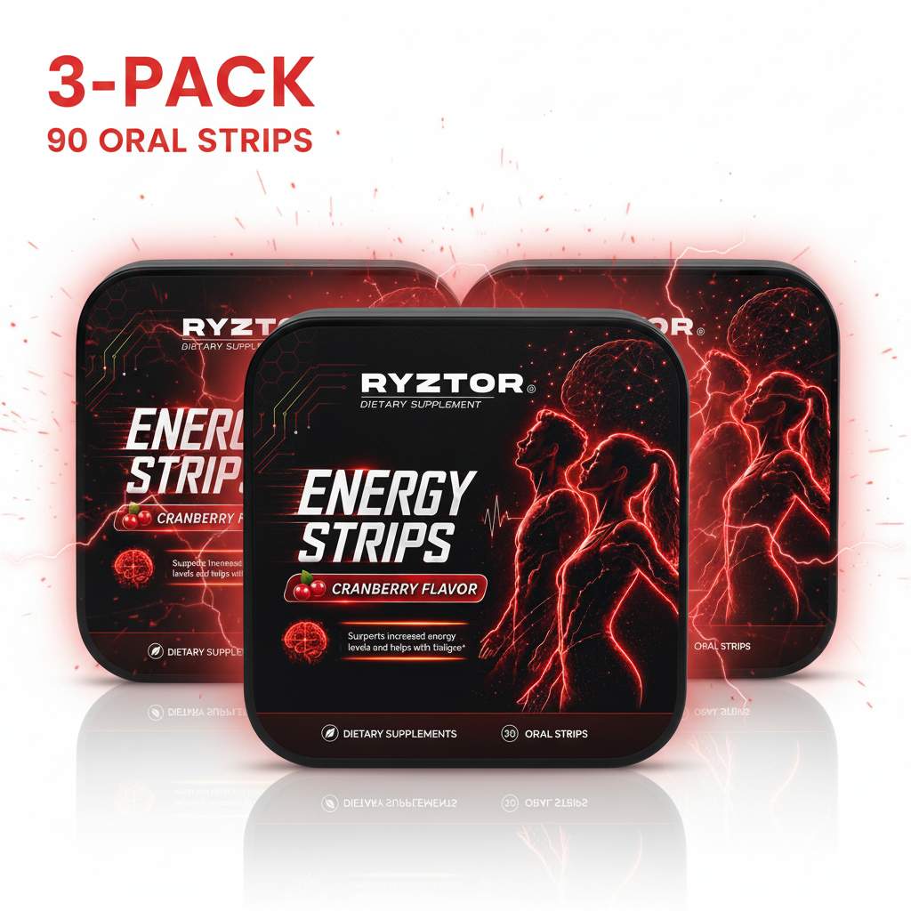 RYZTOR Energy Strips 3-Pack - Fondo Blanco
