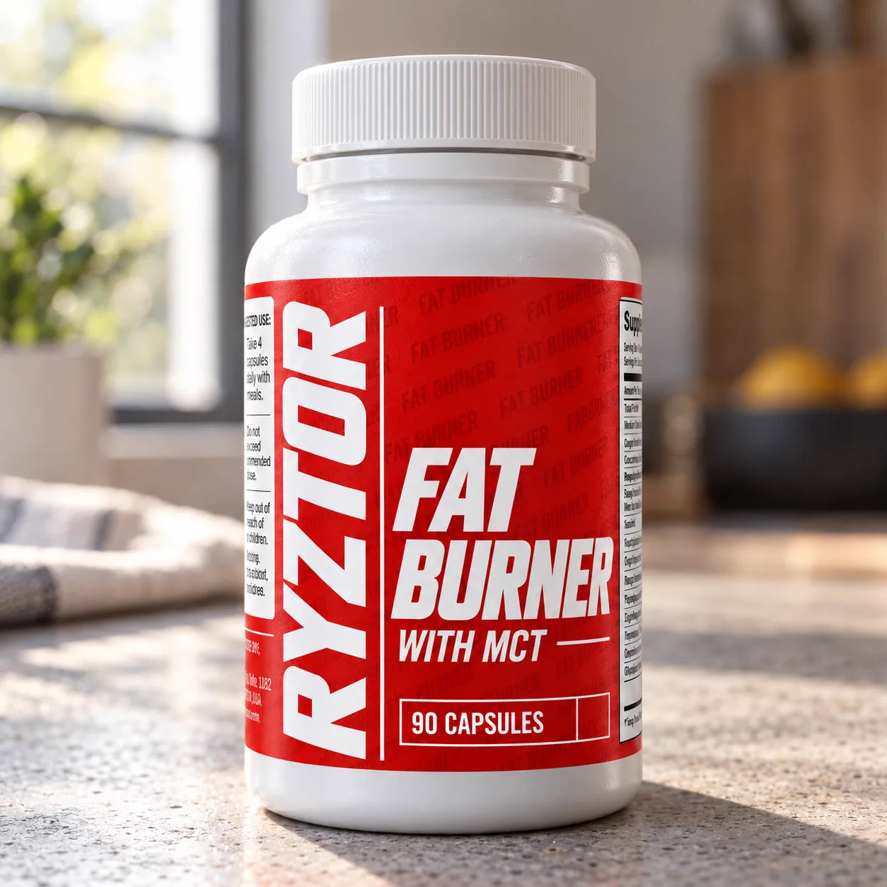 Fat Burner on a kitchen counter