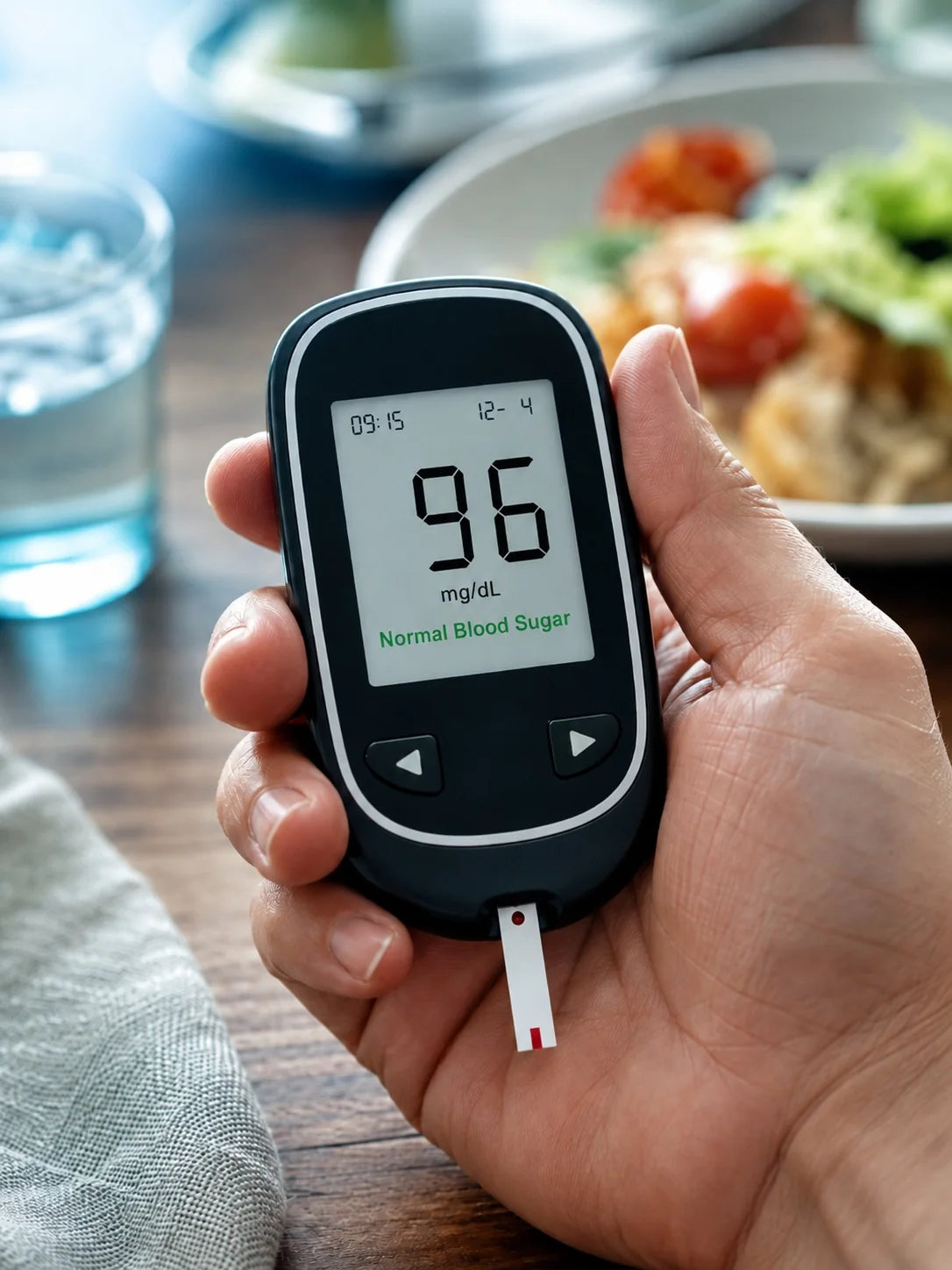 Blood sugar reading already within the normal range