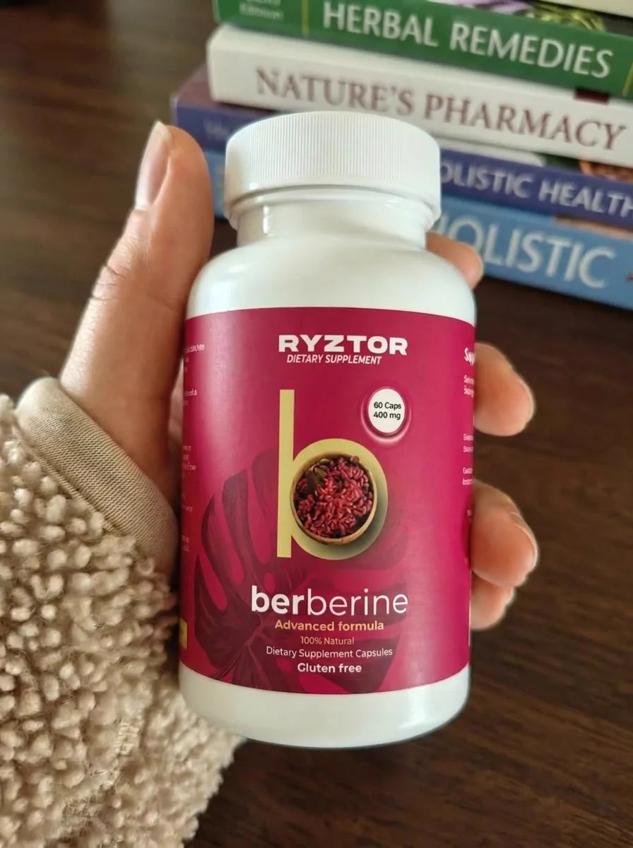 RYZTOR Berberine beside wellness books